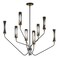Maxim Lighting Regent 8-Light Chandelier, Black/Antique Brass 16178CLBKAB - alternate 1